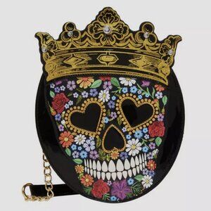 Betsey Johnson Halloween SUGAR SKULL Kitsch Crossbody Bag NWT
